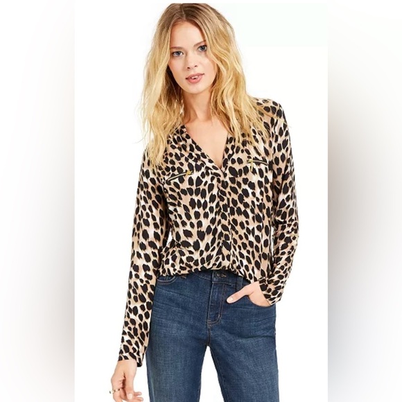 NWOT ~ INC International Concepts  Leopard Print Women's Top - Picture 4 of 5